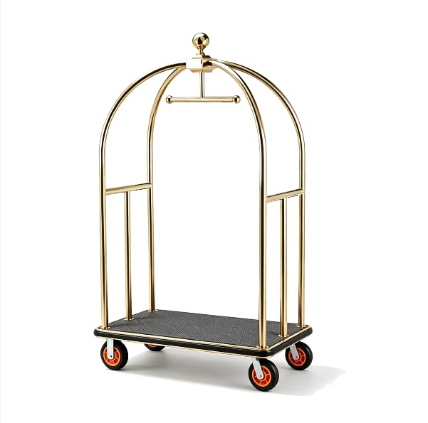 73" Luggage Cart with Garment Rail, 1300LB Capacity G4560