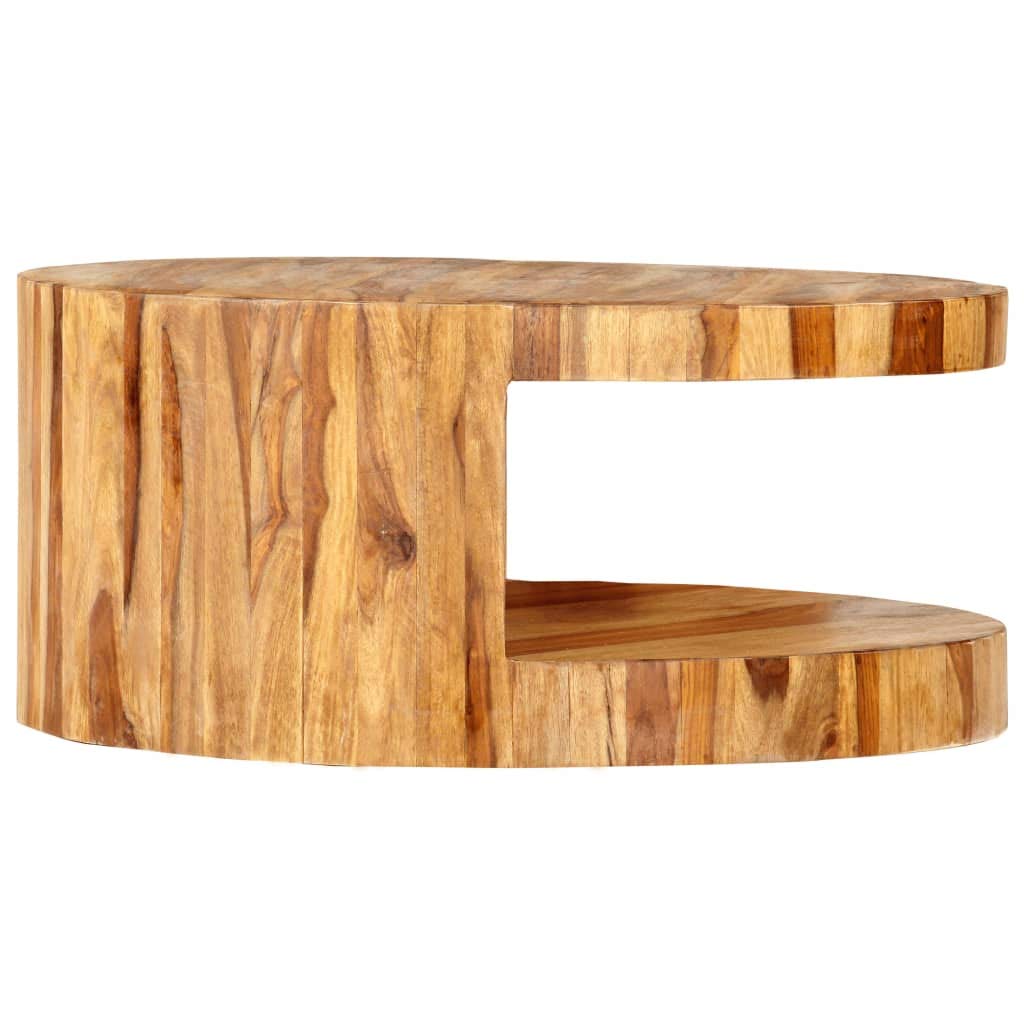 Round Coffee Table with Built-in Storage B58702