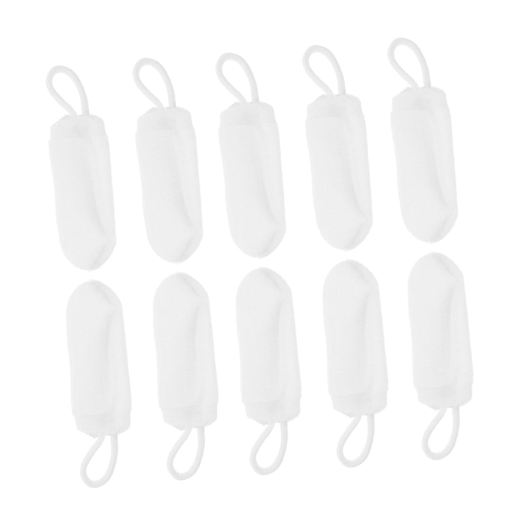 White Nylon Pet Finger Toothbrush 10pcs W388670
