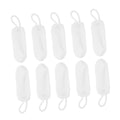 White Nylon Pet Finger Toothbrush 10pcs W388670