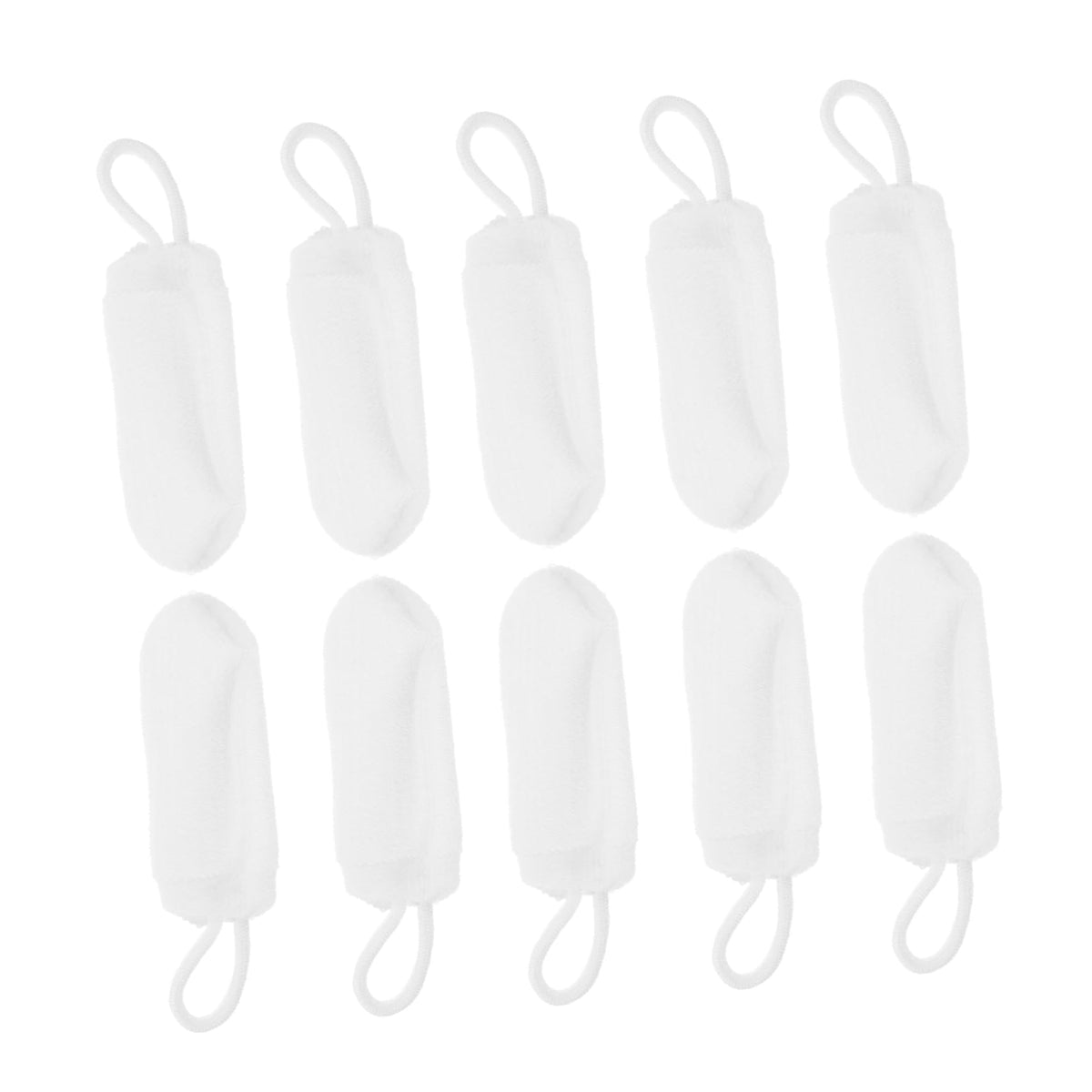White Nylon Pet Finger Toothbrush 10pcs W388670