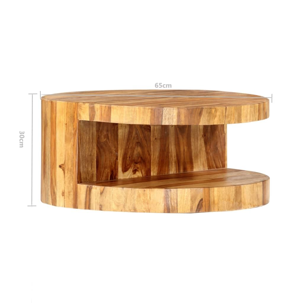 Round Coffee Table with Built-in Storage B58702