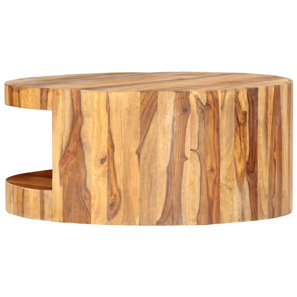 Round Coffee Table with Built-in Storage B58702