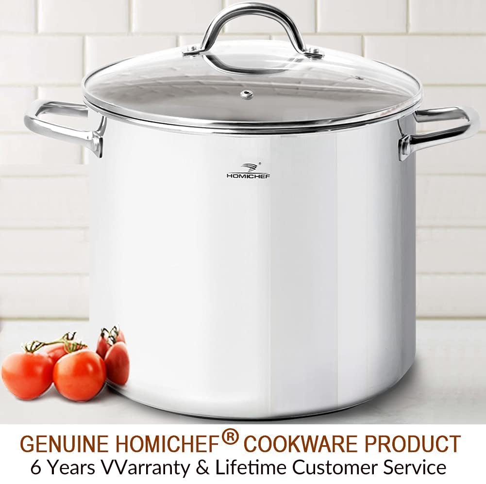24 Quart Stainless Steel Stockpot with Lid M73469