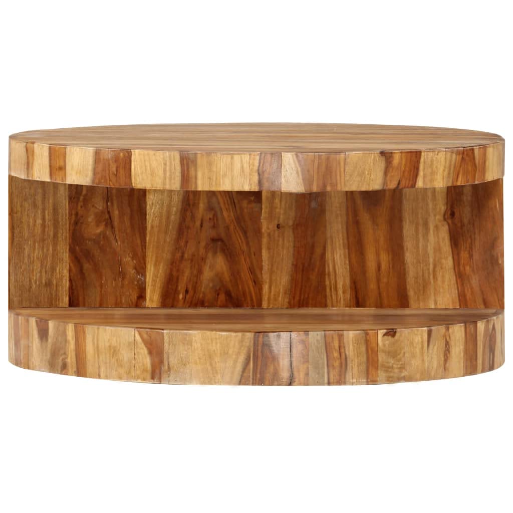 Round Coffee Table with Built-in Storage B58702