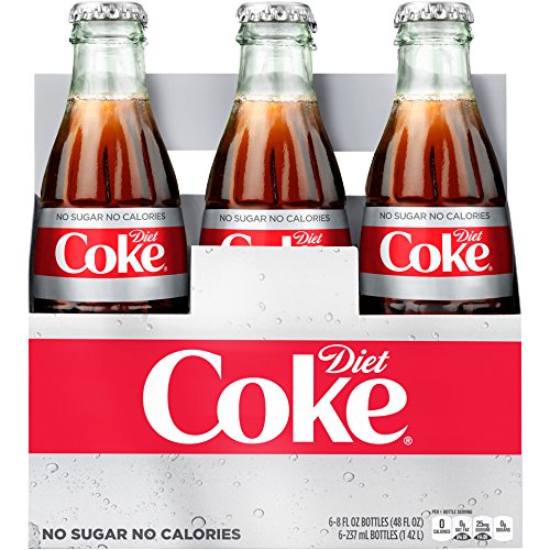 Diet Coke Glass Bottles 4(6 Packs) U786