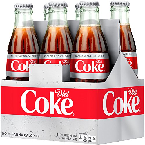 Diet Coke Glass Bottles 4(6 Packs) U786