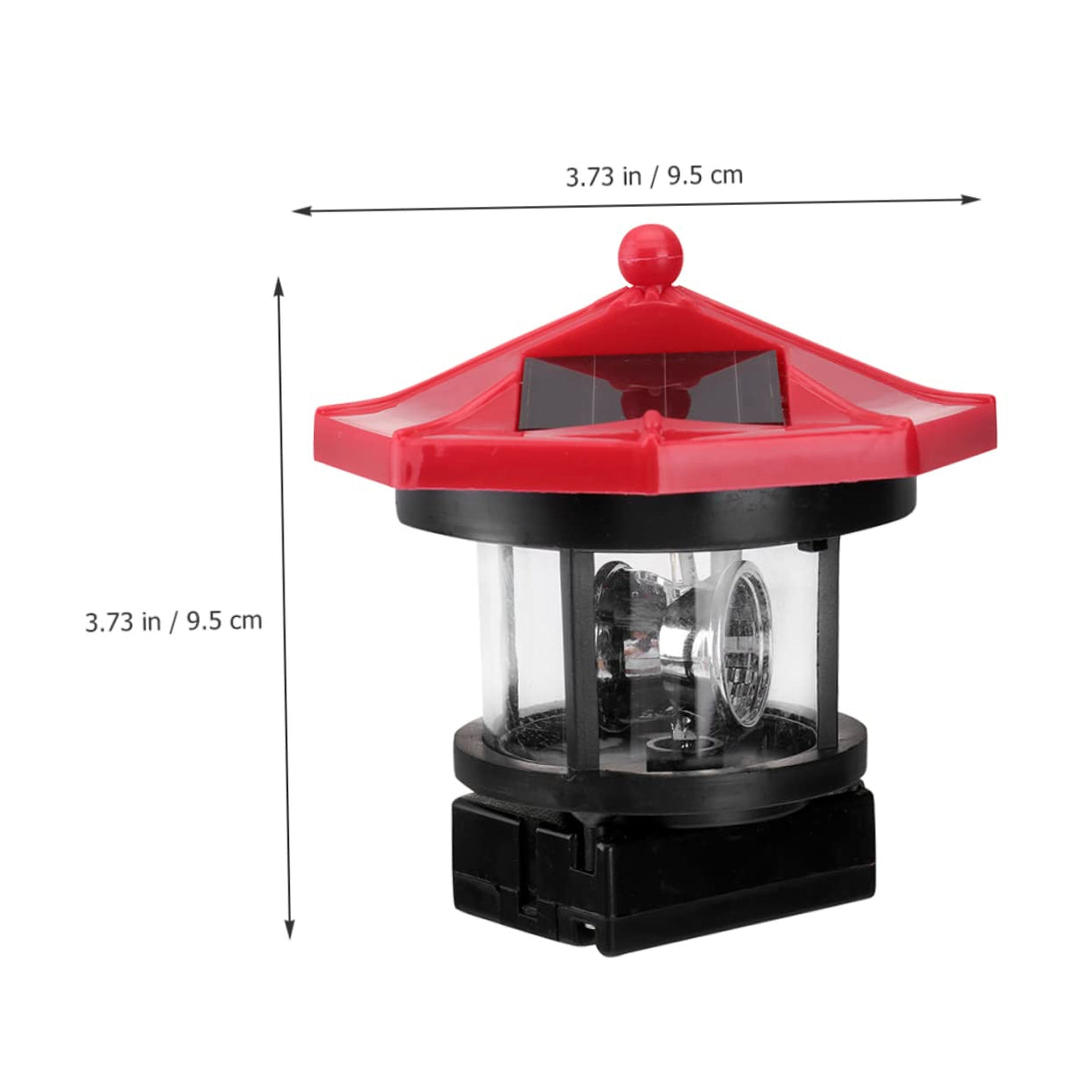 Solar Lighthouse Rotating Lamp Resin Garden Decorative Lights H475856