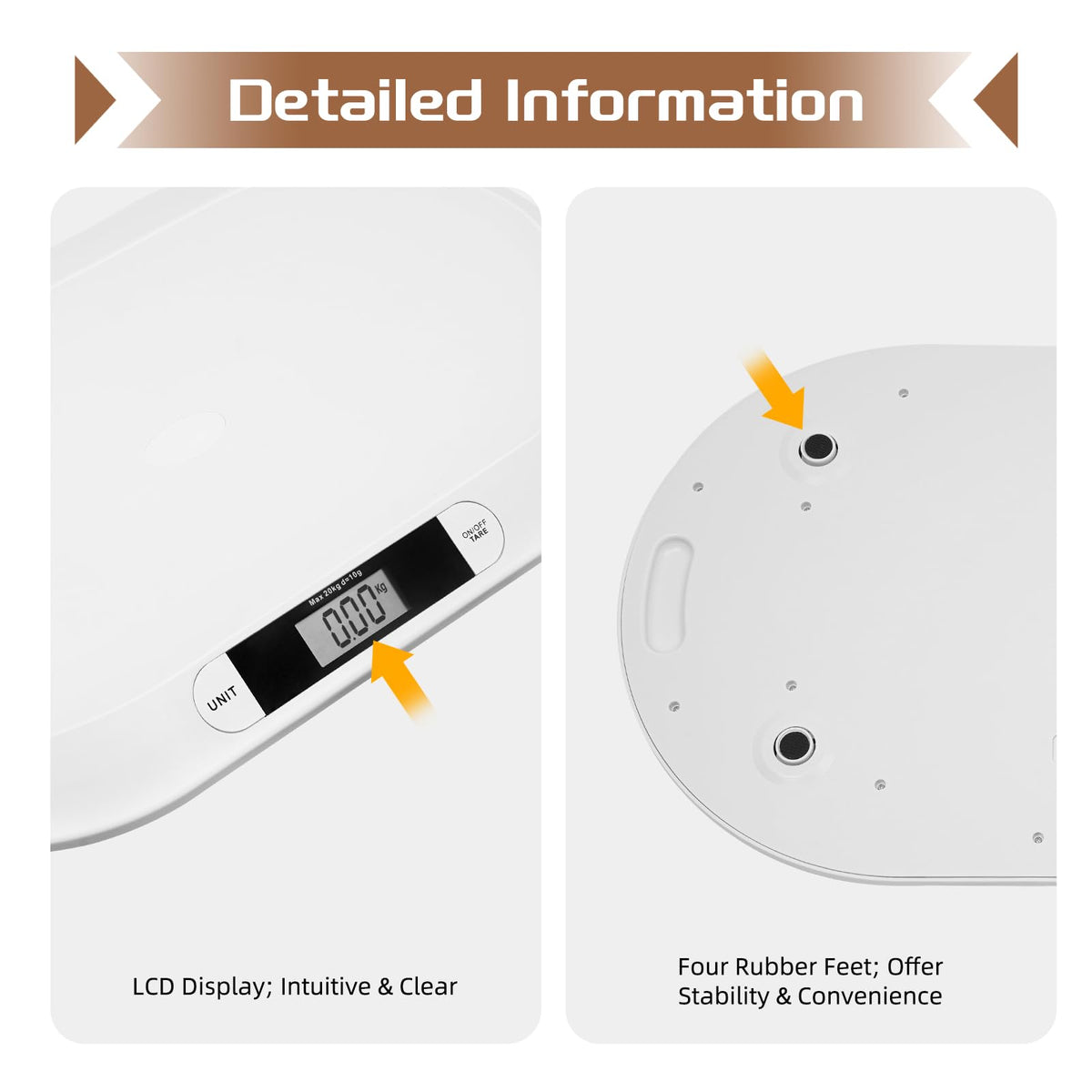 Digital Infant Scale 20kg/44lb LCD Display F30777