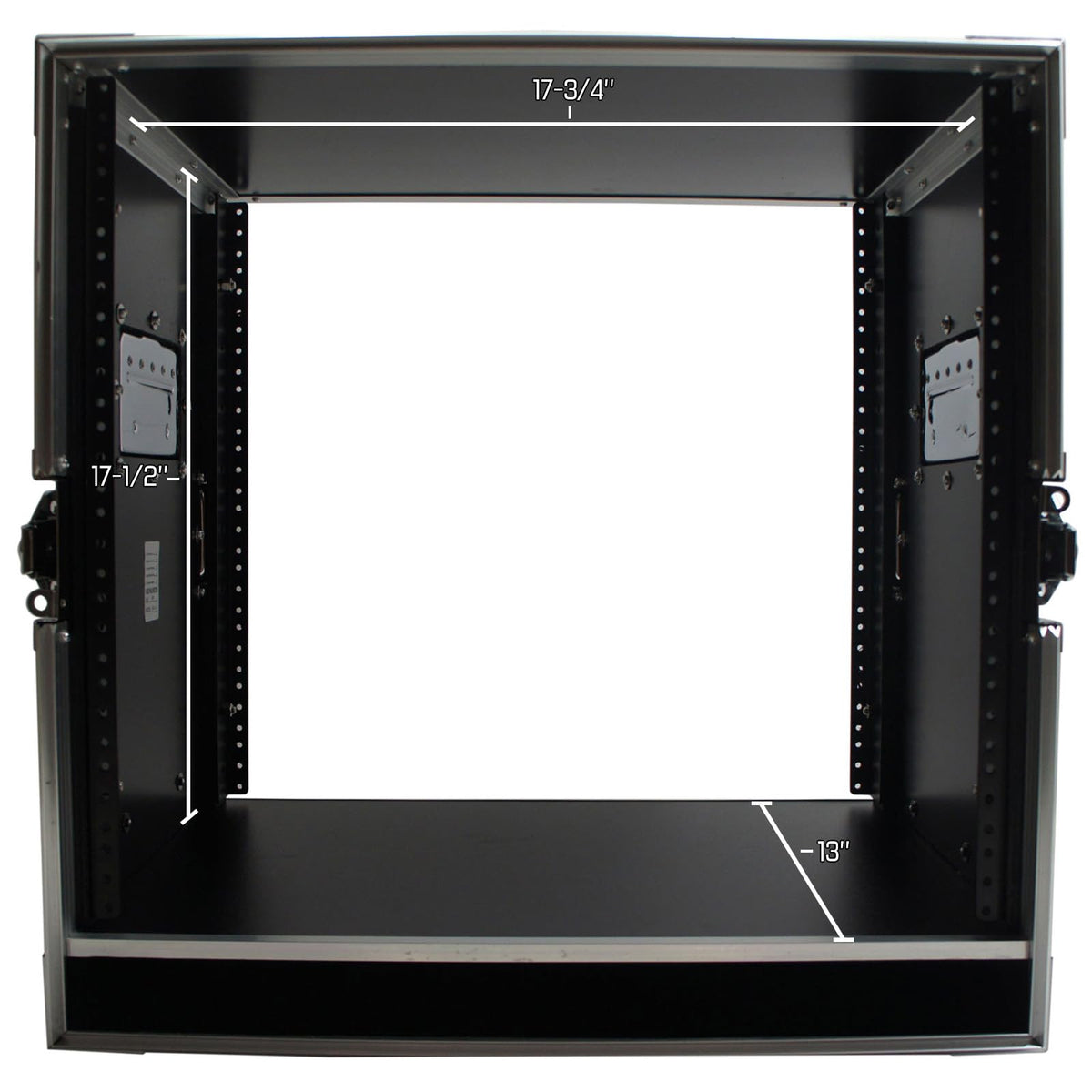 10U Rack Case with Casters 16 Inch Depth S5526
