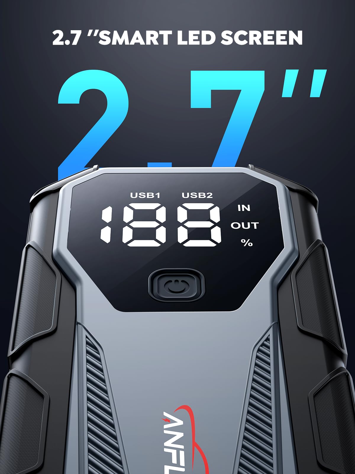 6000A 12V Portable Jump Starter with LED Display W59304