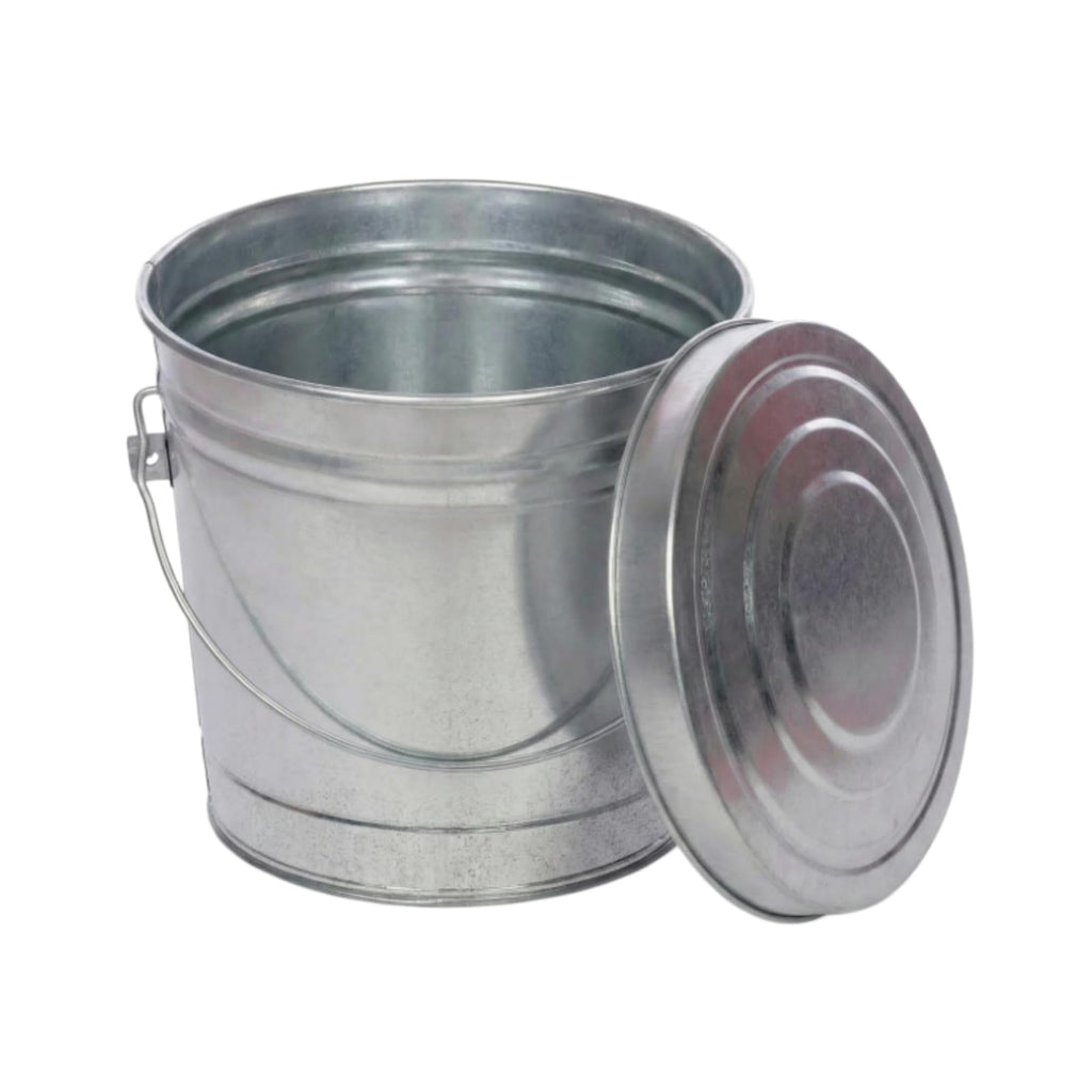6 Gallon Galvanized Steel Locking Lid Storage Can C271001