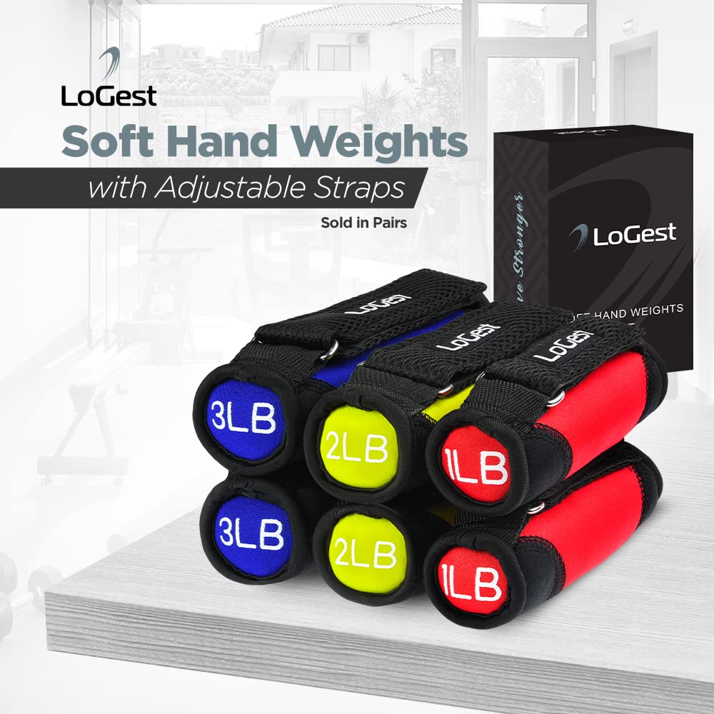 Soft Hand Weights with Straps E589