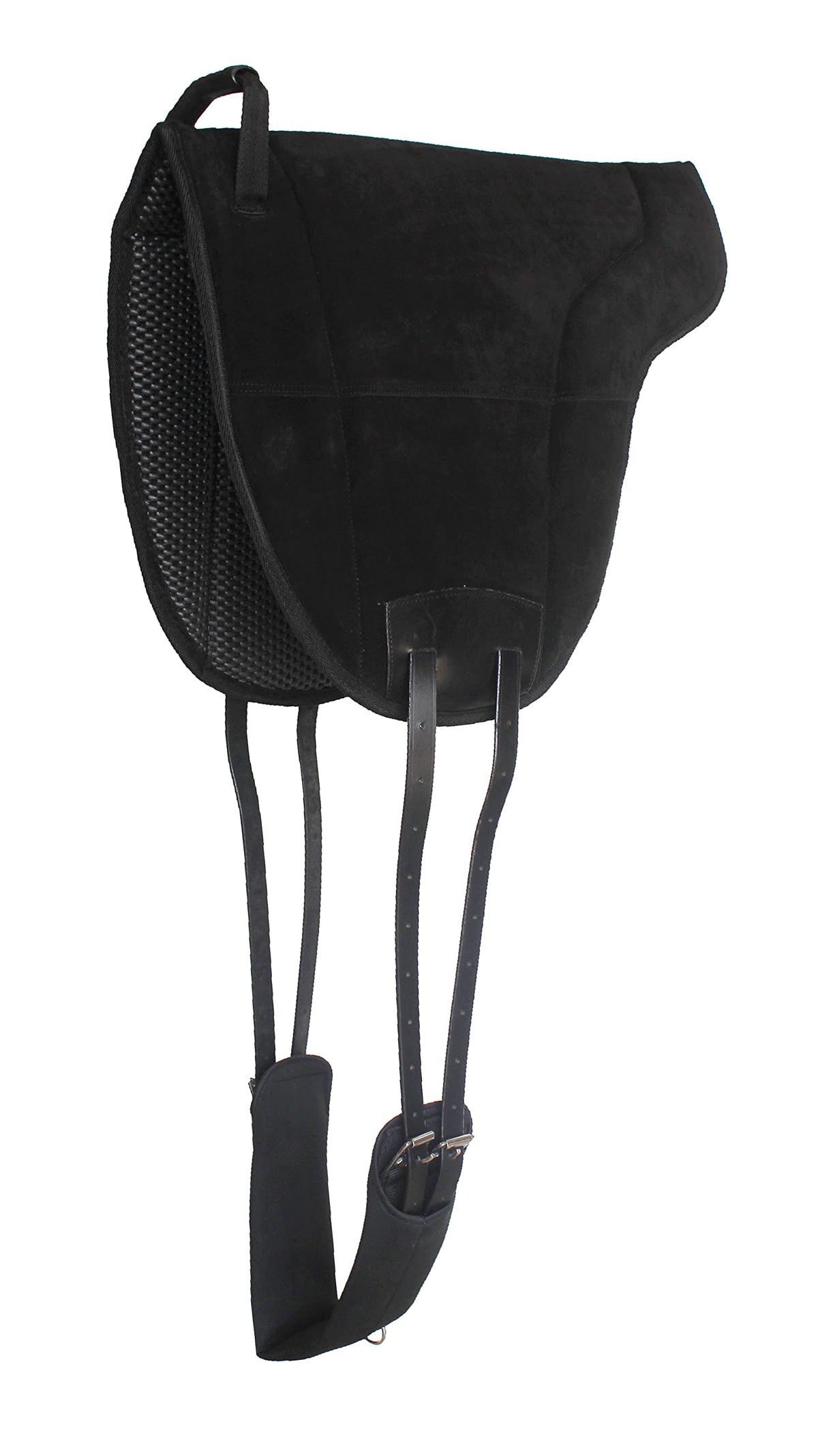 Neoprene Suede Leather Bareback Saddle Pad Black S5067