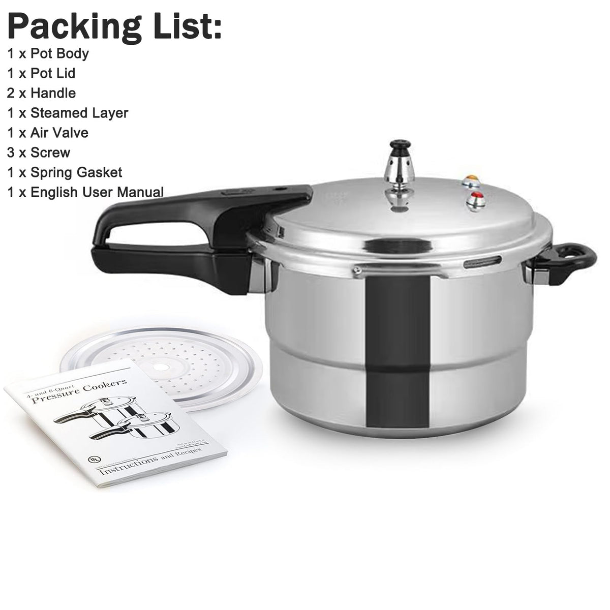 3 Quart Aluminum Pressure Cooker W607559