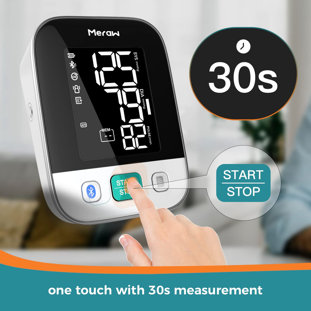 White Automatic Blood Pressure Monitor with Bluetooth Z9041