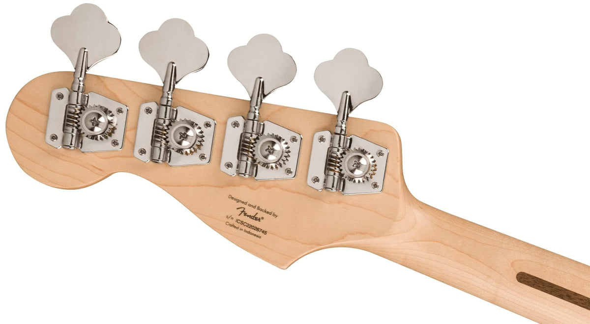 California Blue Precision Bass Guitar Bundle with Headphone Amp, Cable, Tuner, Strap Y596