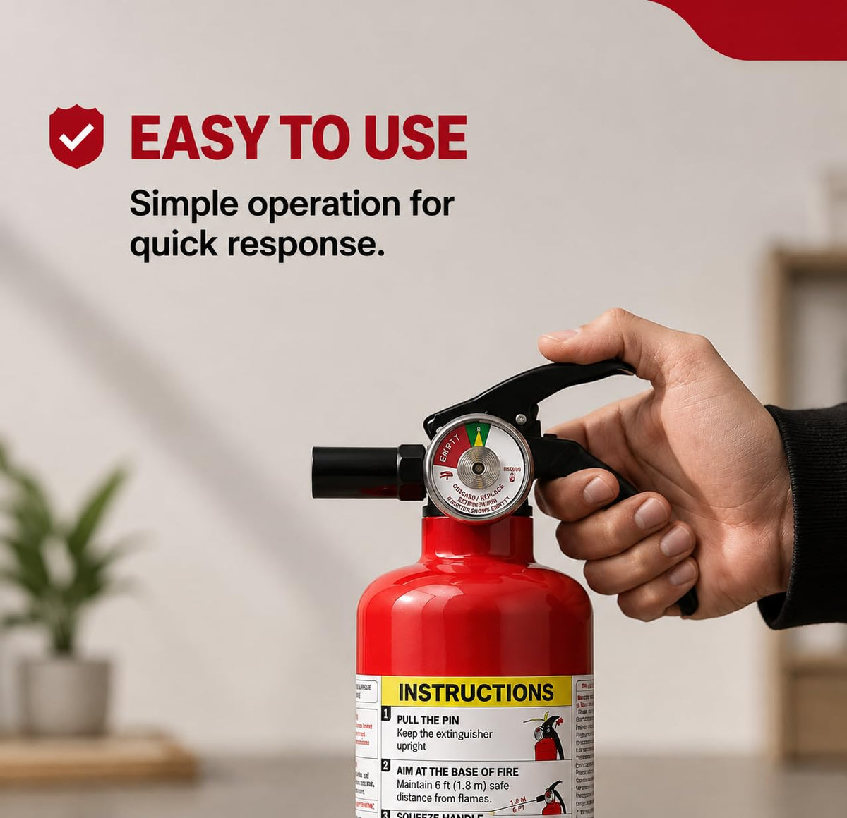 2.5 lb Dry Chemical ABC Fire Extinguisher, 2 Pack J22288