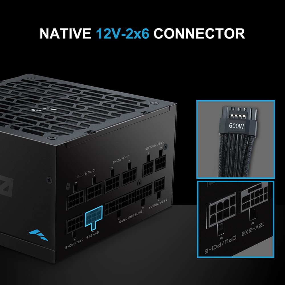 1000W Fully Modular ATX 3.1 Power Supply Black U449729