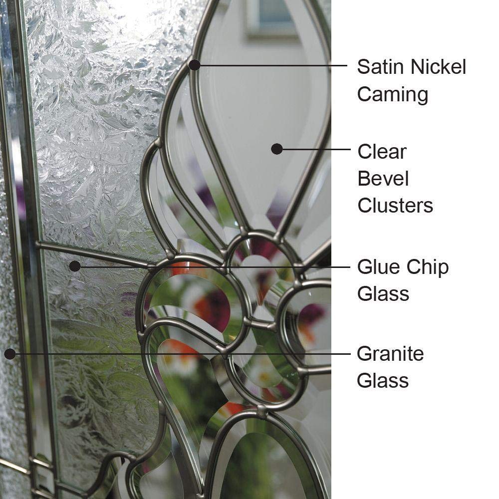 Fiberglass Smooth Left Hand In-Swing Exterior Prehung Door 36"x80" S8037