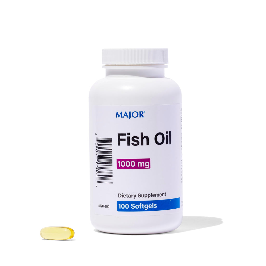 Omega-3 Fish Oil Supplement 1000mg 100 Softgels R268190