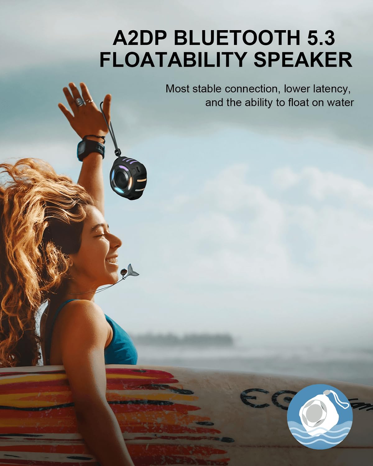 Portable IP67 Waterproof Shower Speaker R3475