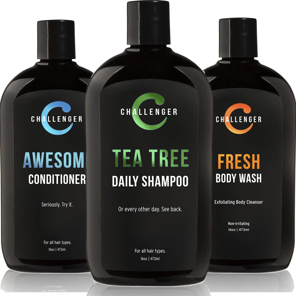 Tea Tree Shampoo Conditioner Body Wash Trio 3X 16 Oz Sulfate Free R644226
