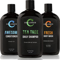 Tea Tree Shampoo Conditioner Body Wash Trio 3X 16 Oz Sulfate Free R644226