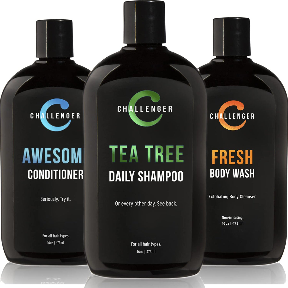 Tea Tree Shampoo Conditioner Body Wash Trio 3X 16 Oz Sulfate Free R644226