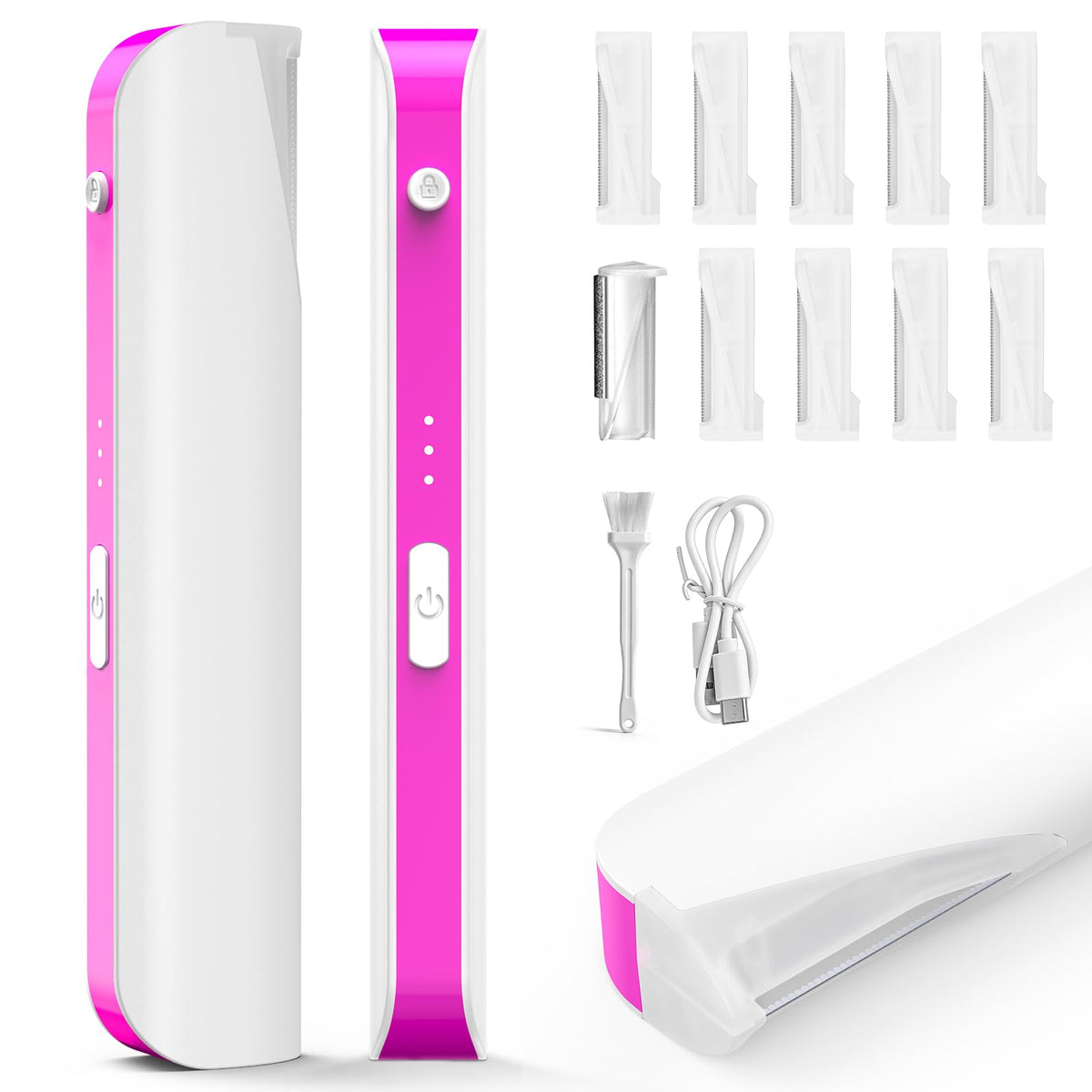3 Speed Mini Electric Dermaplane Razor with LED Light P667
