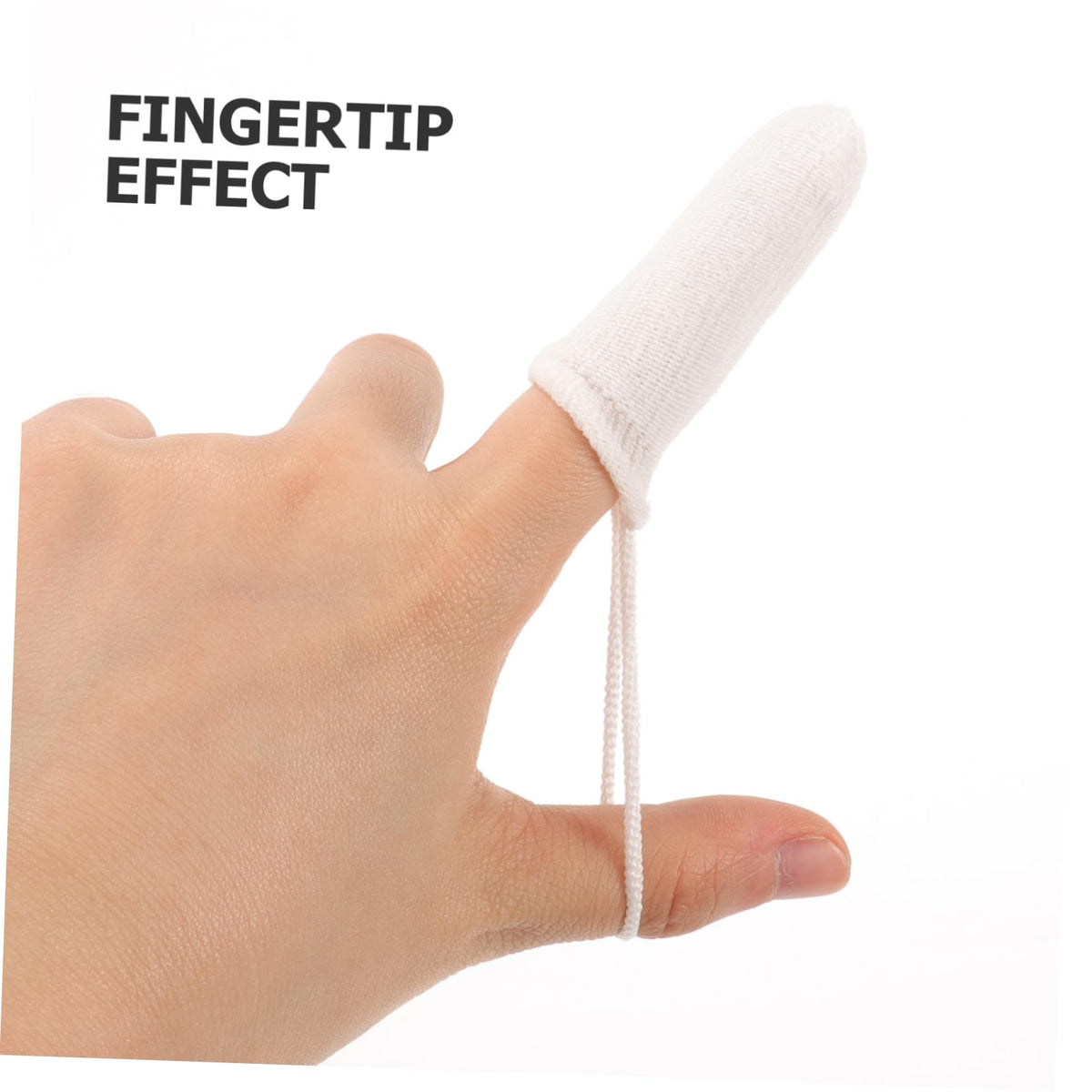 White Nylon Pet Finger Toothbrush 10pcs W388670