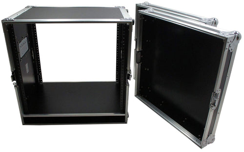 10U Rack Case with Casters 16 Inch Depth S5526