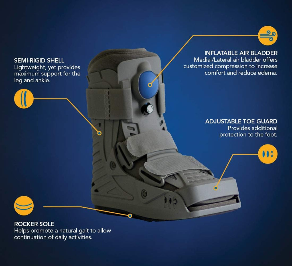 Large Grey Ankle Fracture Boot D82798