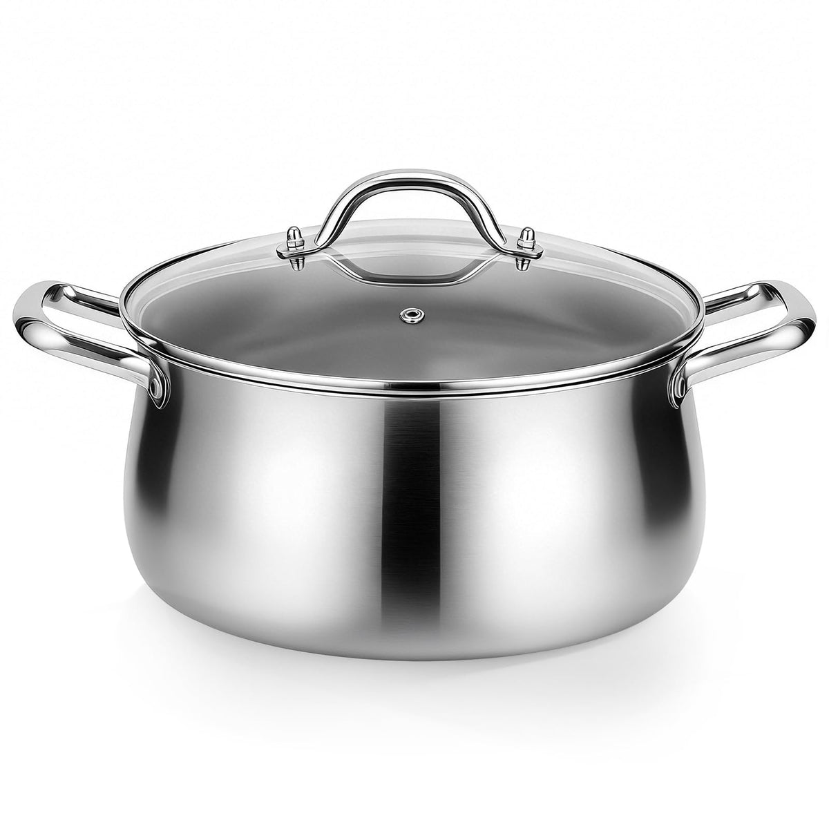 8QT Tri-Ply Stainless Steel Stock Pot with Lid L128629