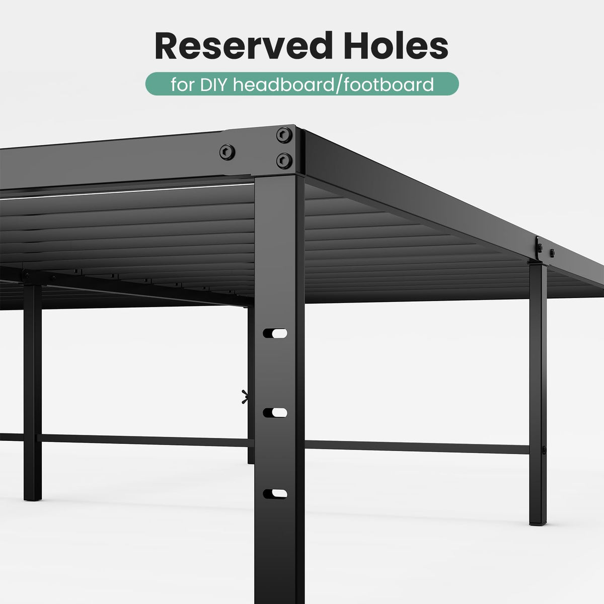 Queen 18 Inch Metal Platform Bed Frame Q80269