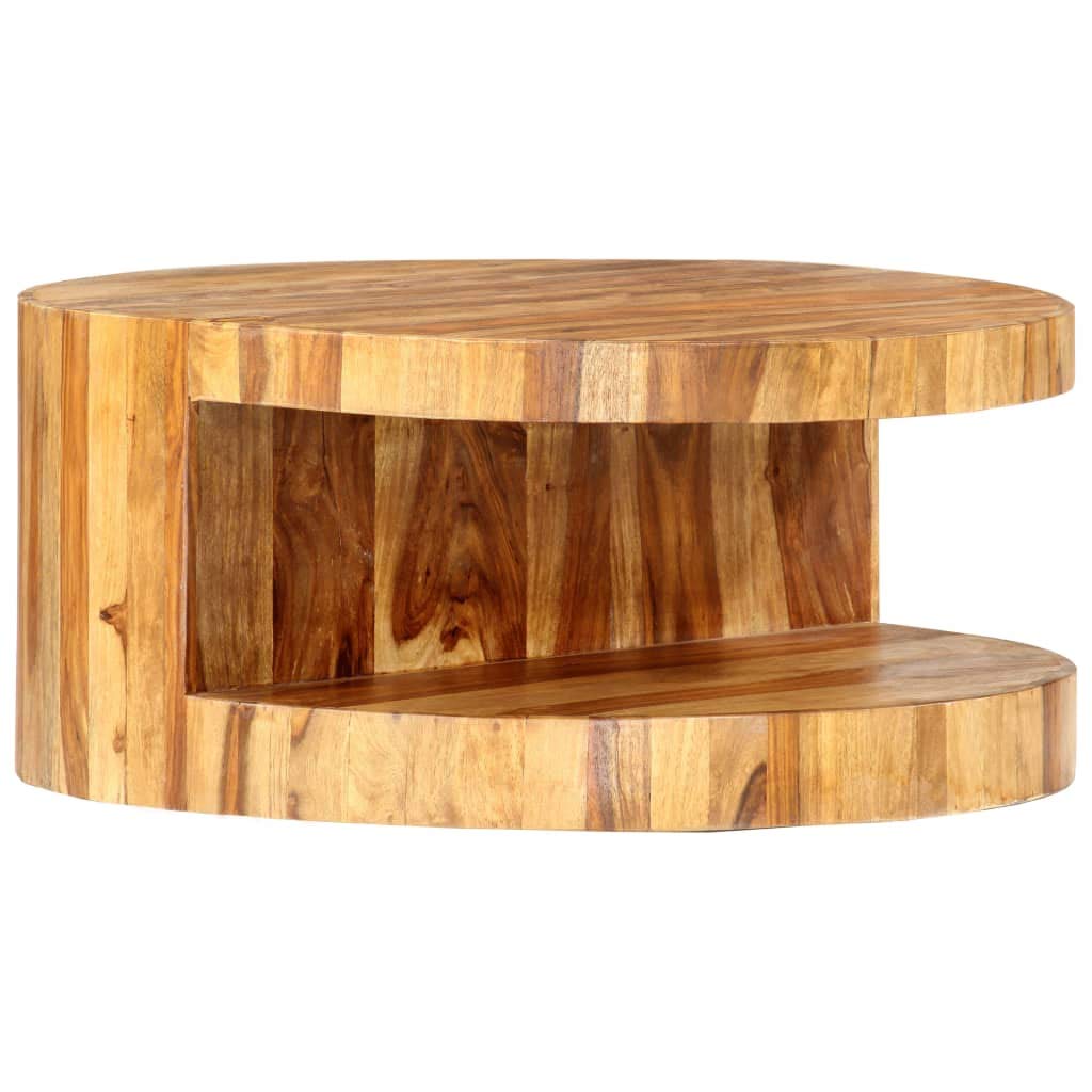Round Coffee Table with Built-in Storage B58702