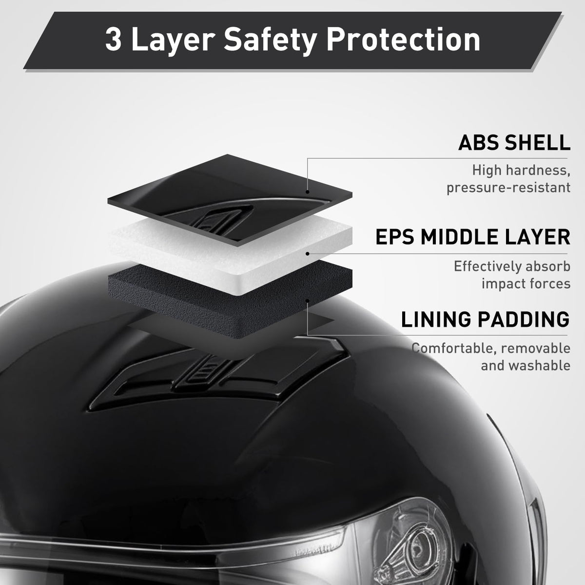 Full Face Motorcycle Helmets DOT Certified D9456