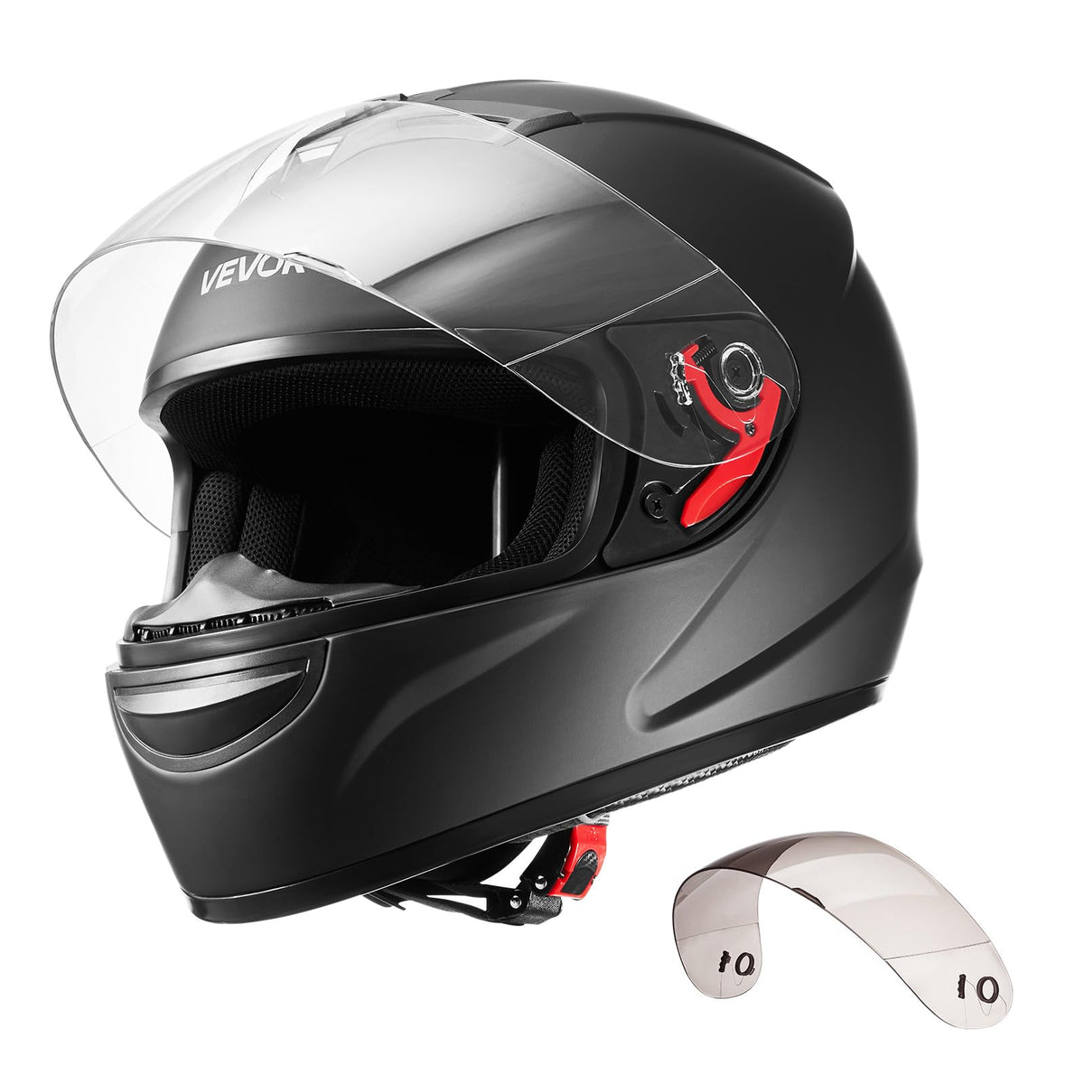 Full Face Motorcycle Helmet DOT Approved Dual Visor Interchangeable Lens S80480