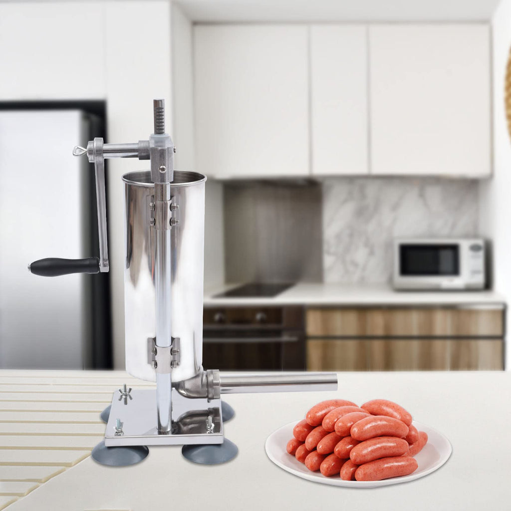 6Lb Stainless Steel Vertical Sausage Stuffer R964182