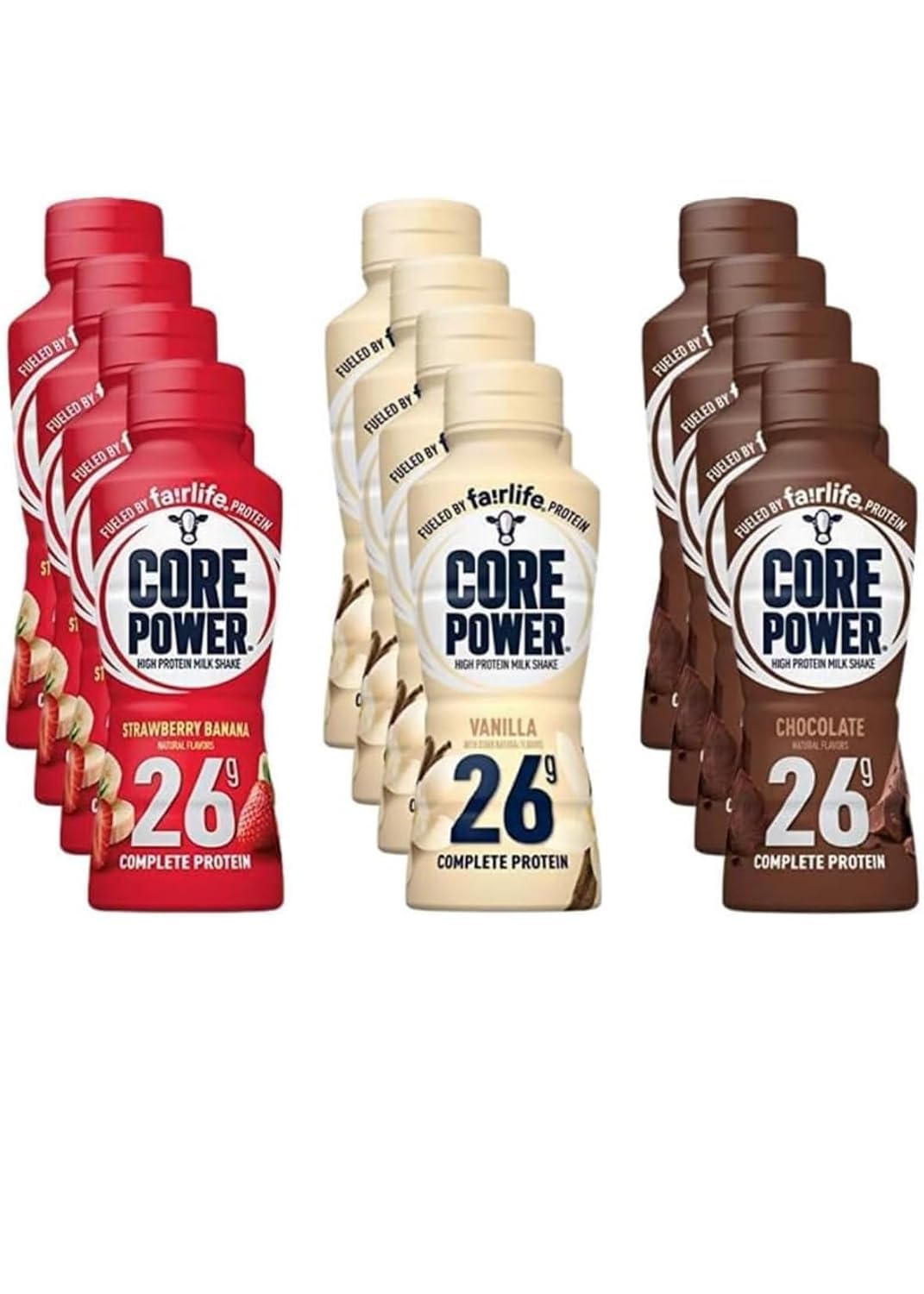 High Protein Milk Shakes Variety 12 Pack 14 Fl Oz L964