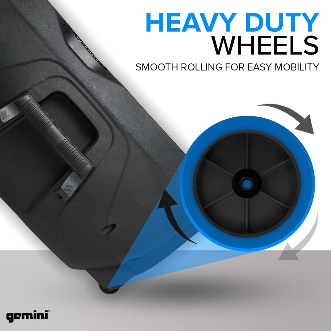 Portable Bluetooth PA Speaker System, 2000W, Black Y560857