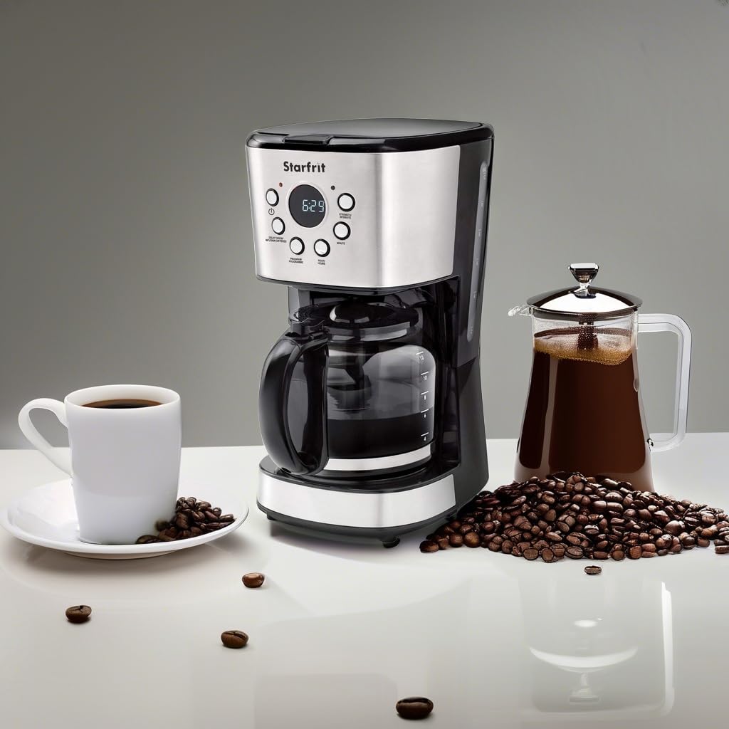 Programmable 12 Cup Stainless Steel Coffee Maker X857