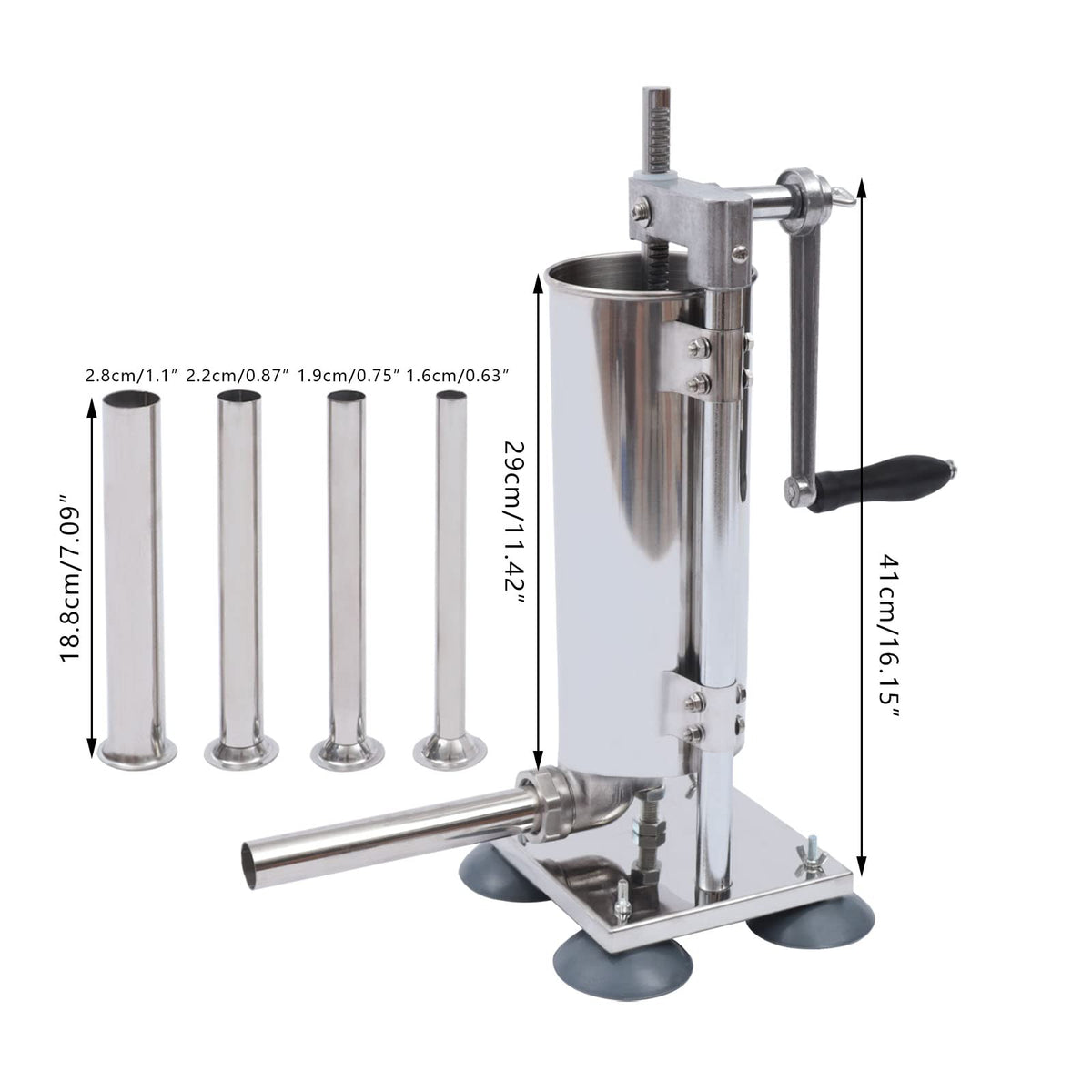6Lb Stainless Steel Vertical Sausage Stuffer R964182