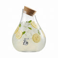 Glass Beverage Dispenser with Cork Lid and Stand 2.5 Gal Z4218