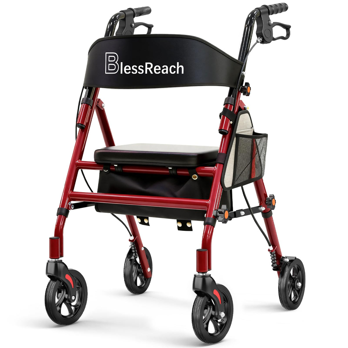 Lightweight Foldable Rollator Walker with Seat N139740