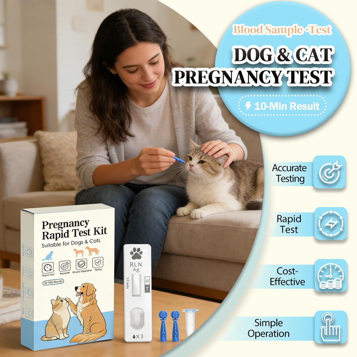 Dog & Cat Pregnancy Test Kit J66457