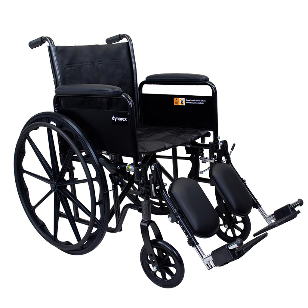 Silver Wheelchair with Detachable Full Arms & Elevating Leg Rests D95077