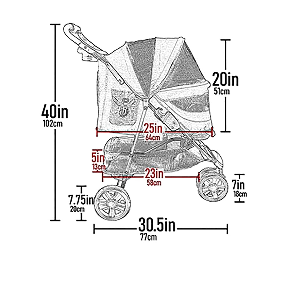 3 Wheel Pet Stroller S472308