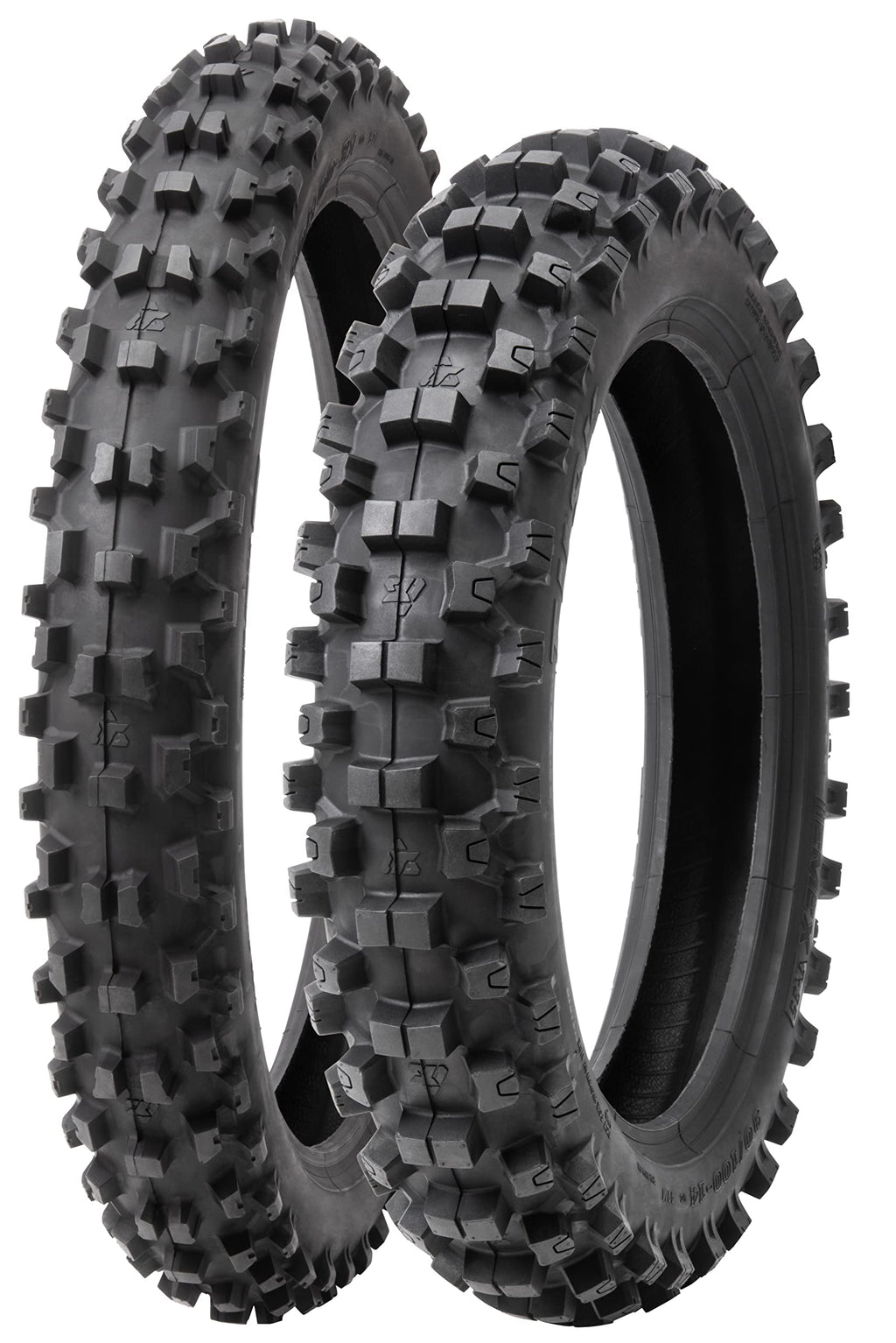 Soft Intermediate Terrain Front and Rear Tire Set 70/100x17 90/100x14 Motocross Tires Y336
