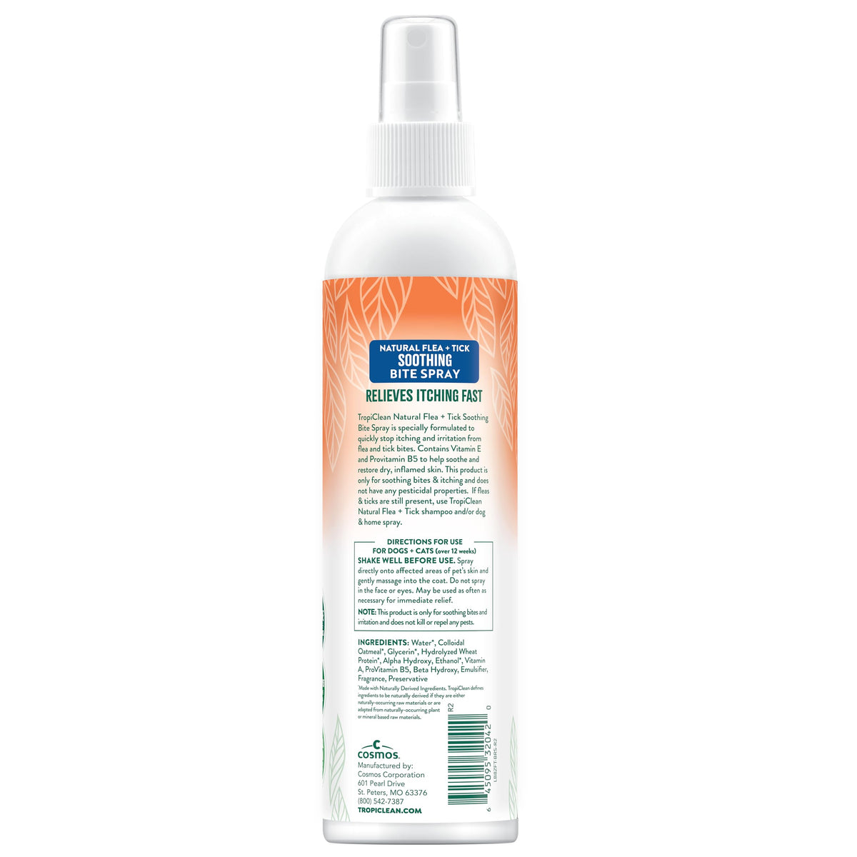 Flea and Tick Bite Relief Treatment Spray for Dogs & Cats, 8oz T3453